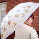 極 和柄透明傘-蝶色彩水墨(きわみ わがらビニール傘-ちょうしきさいすいぼく)