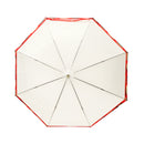 極 丸屋根深張透明傘-玉兎帯(きわみ ドームビニール傘-たまうさぎおび)