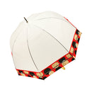 極 丸屋根深張透明傘-玉兎帯(きわみ ドームビニール傘-たまうさぎおび)