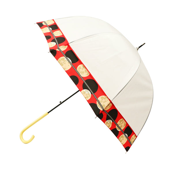 江戸期　レアミニ根付　天然素材　魚　貝　三味線　笛　傘　兎　10点　アンティーク 極 丸屋根深張透明傘-玉兎帯｜おしゃれな和柄傘ブランド［和傘や北斎