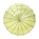 極 16本骨透明傘-鶯(きわみ 16ぽんほねビニール傘-うぐいす)