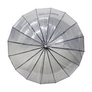 極 16本骨透明傘-墨(きわみ 16ぽんほねビニール傘-すみ)