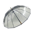 極 16本骨透明傘-墨(きわみ 16ぽんほねビニール傘-すみ)