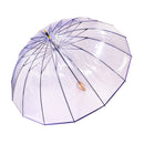 極 16本骨透明傘-藤(きわみ 16ぽんほねビニール傘-ふじ)