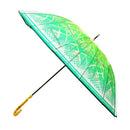 和柄テキスタイル 天然竹16本骨透明傘-蜘蛛巣切子(わがらてきすたいる てんねんだけ16ぽんほねビニール傘-くものすきりこ)