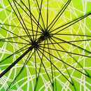 和柄テキスタイル 天然竹16本骨透明傘-蜘蛛巣切子(わがらてきすたいる てんねんだけ16ぽんほねビニール傘-くものすきりこ)