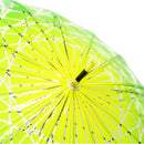 和柄テキスタイル 天然竹16本骨透明傘-蜘蛛巣切子(わがらてきすたいる てんねんだけ16ぽんほねビニール傘-くものすきりこ)