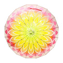 和柄テキスタイル 天然竹16本骨透明傘-底菊切子(わがらてきすたいる てんねんだけ16ぽんほねビニール傘-そこぎくきりこ)