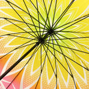 和柄テキスタイル 天然竹16本骨透明傘-底菊切子(わがらてきすたいる てんねんだけ16ぽんほねビニール傘-そこぎくきりこ)