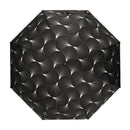 和柄テキスタイル 三つ折り畳み遮光日傘‐扇／月夜(わがらてきすたいる みつ折りたたみしゃこう日傘-おうぎ／つきよ)