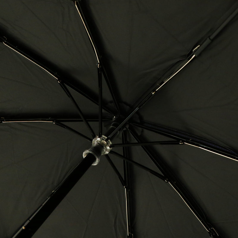 和柄テキスタイル 三つ折り畳み日傘‐扇-月夜(わがらてきすたいる みつ折りたたみ日傘-おうぎ-つきよ)