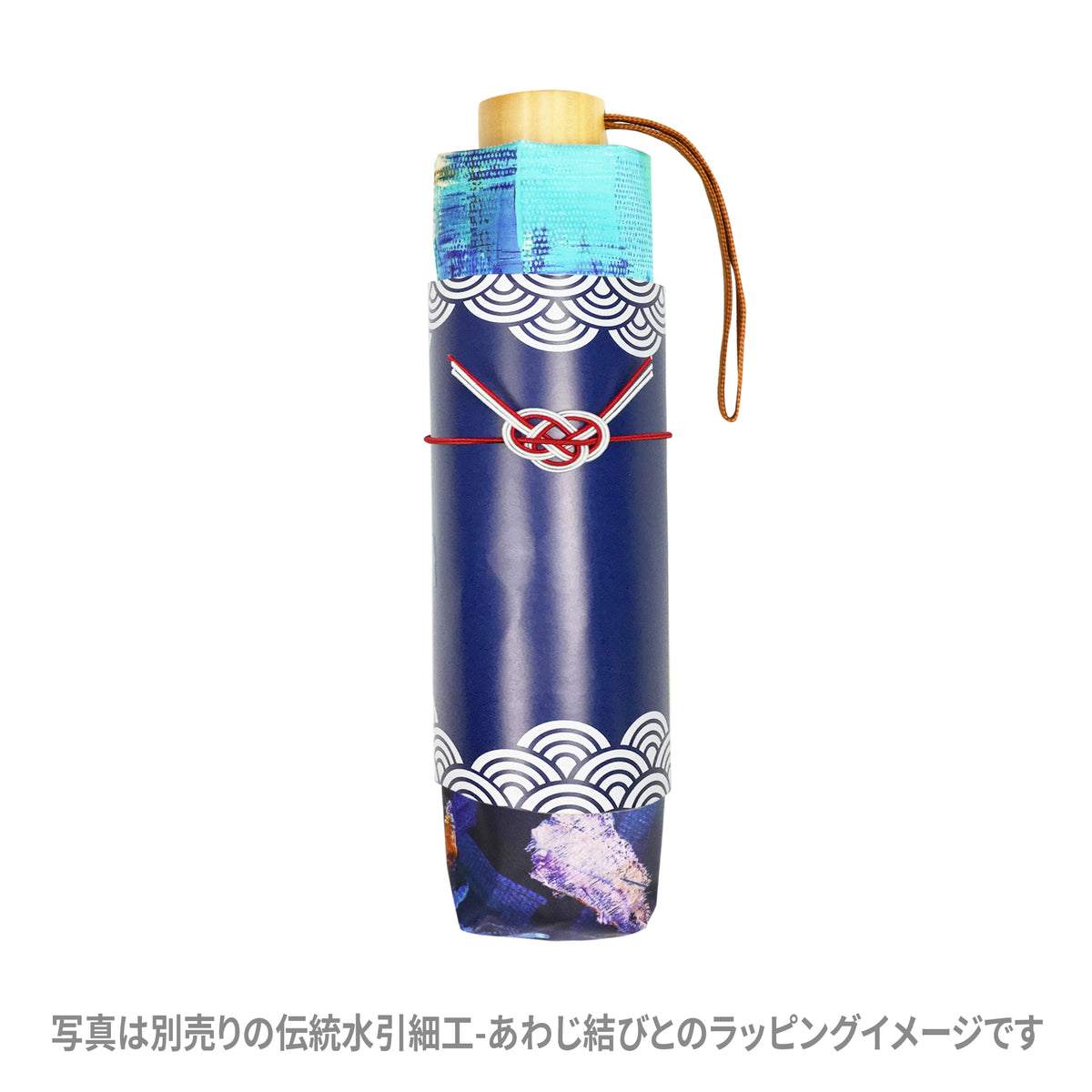 和柄テキスタイル 三つ折り畳み遮光日傘‐心象百景／星の手向け