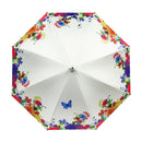 和柄ﾃｷｽﾀｲﾙ 天然竹遮光日傘 極彩紫陽花-(わがらてきすたいる てんねんたけしゃこうひがさ-ごくさいあじさい-)