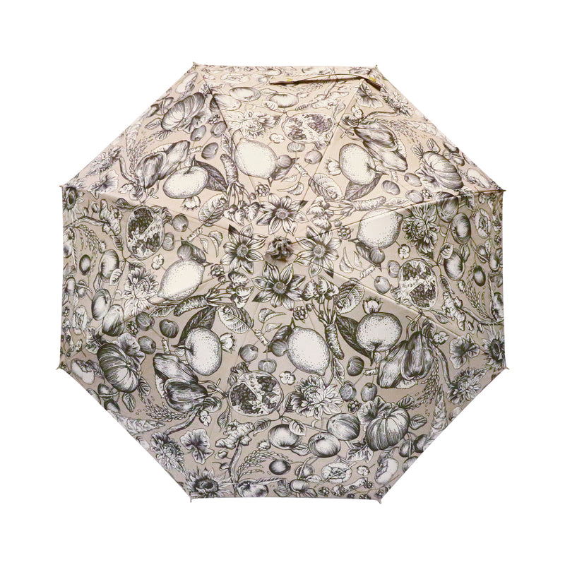 天然竹遮光日傘 極 ﾎﾞﾀﾆｶﾙｶﾞｰﾃﾞﾝ-ﾍﾞｰｼﾞｭ(てんねんたけしゃこうひがさ きわみ ぼたにかるがーでん -べーじゅ-)