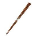 〔万作セレクト〕若狭塗 五角箸-彩桜（わかさぬり ごかくはし-さいおう)