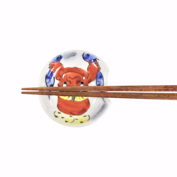 万作セレクト〕波佐見焼 青葉窯箸置き-鬼絵|箸と箸置きの専門店『箸や