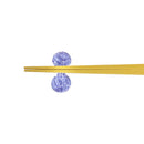 夫婦捩り飴箸置き-小粒・白菫（めおとねじりあめはしおき-こつぶ・しろすみれ)