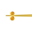 夫婦捩り飴箸置き-小粒・中黄（めおとねじりあめはしおき-こつぶ・ちゅうき)