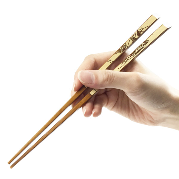熊本竹摺り漆箸-鯉（くまもとたけすりうるしばし-こい)