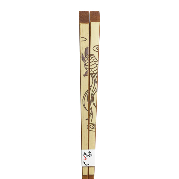 熊本竹摺り漆箸-亀（くまもとたけすりうるしばし-かめ)