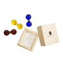 夫婦捩り飴硝子箸置き-千歳緑（ねじりあめがらすはしおき-ちとせみどり)