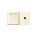 夫婦捩り飴硝子箸置き-透白（ねじりあめがらすはしおき-とうはく)