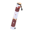 独創和柄長型箸袋-花ちらし-赤（どくそうわがらなががたはしぶくろ-はなちらし・あか)