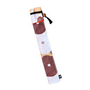 独創和柄長型箸袋-花ちらし-赤（どくそうわがらなががたはしぶくろ-はなちらし・あか)