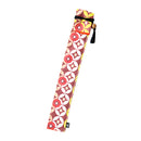 独創和柄長型箸袋-七宝-赤（どくそうわがらなががたはしぶくろ-しっぽう・あか)