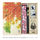 独創和柄長型箸袋-舞桜-桃（どくそうわがらなががたはしぶくろ-まいざくら-もも)