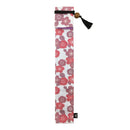 独創和柄長型箸袋-舞桜-桃（どくそうわがらなががたはしぶくろ-まいざくら-もも)