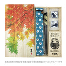 独創和柄長型箸袋-桜ドット-青（どくそうわがらなががたはしぶくろ-さくらどっと-あお)