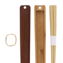 〔万作セレクト〕箸箱入竹箸-燻煤竹（ はしばこいりたけはし-いぶしすすたけ)