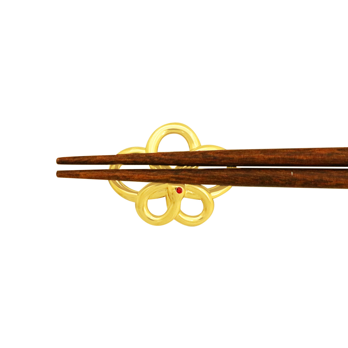 銀製 梅 箸置きカネヨクレンザー発売30周年記念品 銀約22g 万作箸置き-巳梅|箸と箸置きの専門店『箸や万作』の商品ページです。
