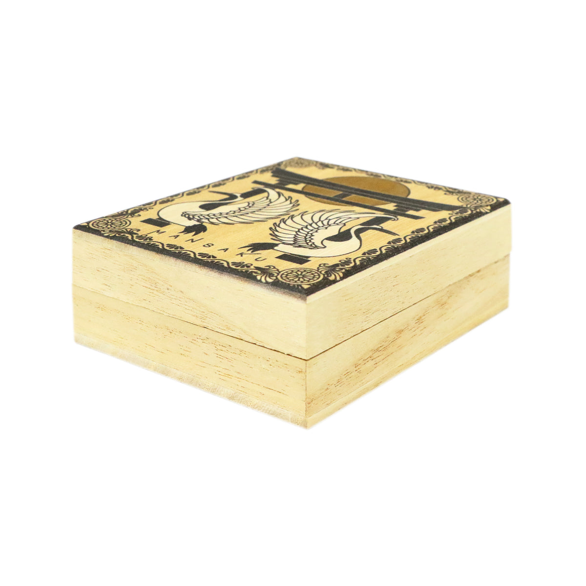 新品　能面　尉 姥　じょう うば 二条探月　小ぶり　インテリア　桐箱入り 箸置き桐箱 小/薄-鶴と月|箸と箸置きの専門店『箸や万作』の商品