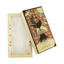 箸置き桐箱 中/厚-富士と鳳凰(はしおききりばこ ちゅう/あつ-ふじとほうおう)