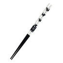 【猫まっしぐらセレクト】animals zoo chopsticks 猫の箸と箸置きのセット-黒猫のお顔