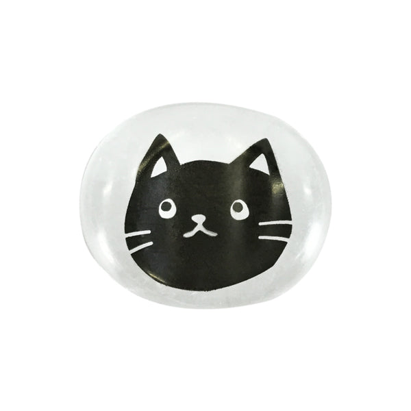 【猫まっしぐらセレクト】animals zoo chopsticks 猫の箸と箸置きのセット-黒猫のお顔
