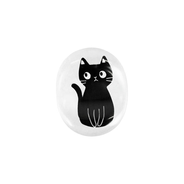 【猫まっしぐらセレクト】animals zoo chopsticks 猫の箸と箸置きのセット-おすわり黒猫