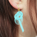 伝統水引細工耳飾‐変わり淡路（でんとうみずひきざいくイヤリング‐かわりあわじ）