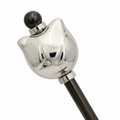 Cat-shaped ceramic bead hair pin