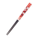 〔万作セレクト〕若狭塗 夫婦箸-花散（わかさぬり めおとはし-はなちらし)