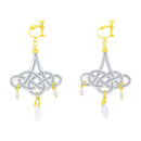 伝統水引細工耳飾‐シャンデリア（でんとうみずひきざいくイヤリング‐しゃんでりあ）