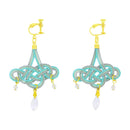 伝統水引細工耳飾‐シャンデリア（でんとうみずひきざいくイヤリング‐しゃんでりあ）