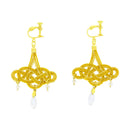 伝統水引細工耳飾‐シャンデリア（でんとうみずひきざいくイヤリング‐しゃんでりあ）