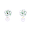 伝統水引細工耳刺‐雪解け（でんとうみずひきざいくピアス‐ゆきどけ）