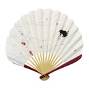 【白扇堂セレクト】布扇子-涼あそび(【はくせんどうせれくと】ぬのせんす-りょうあそび)