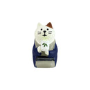 【猫まっしぐらセレクト】concombre 旅猫・猫のミニフィギュア-日本茶