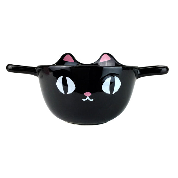 【猫まっしぐらセレクト】猫3兄弟 猫の手付きスープカップ 黒猫
