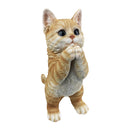 【猫まっしぐらセレクト】 猫の置物-ちょうだい